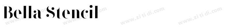 Bella Stencil字体转换